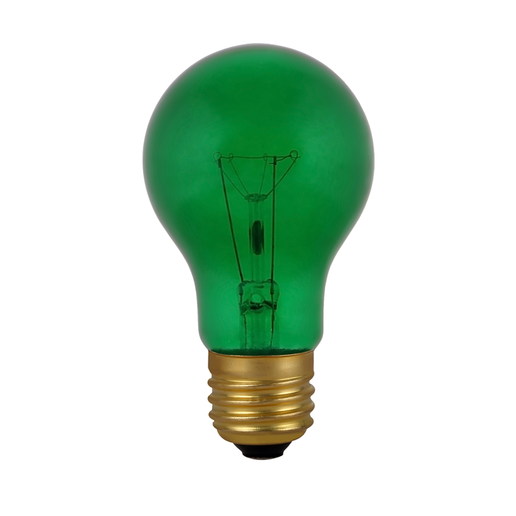 AS-013  A60  E26  喷漆灯泡-绿色