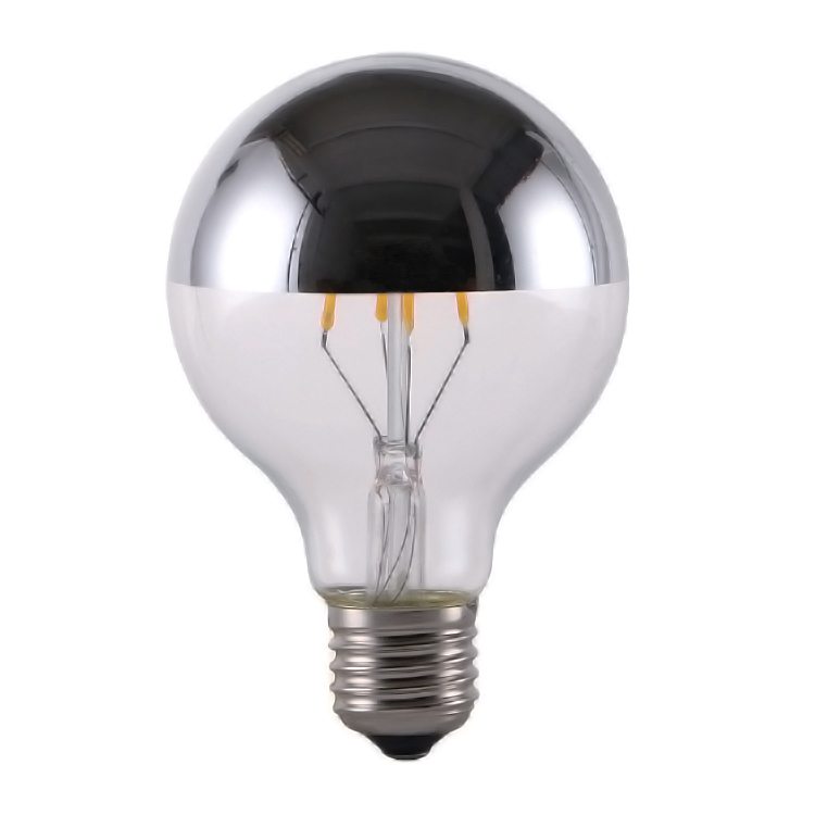 OS-043 G80(G25) Half Silver Plated LED Bulb